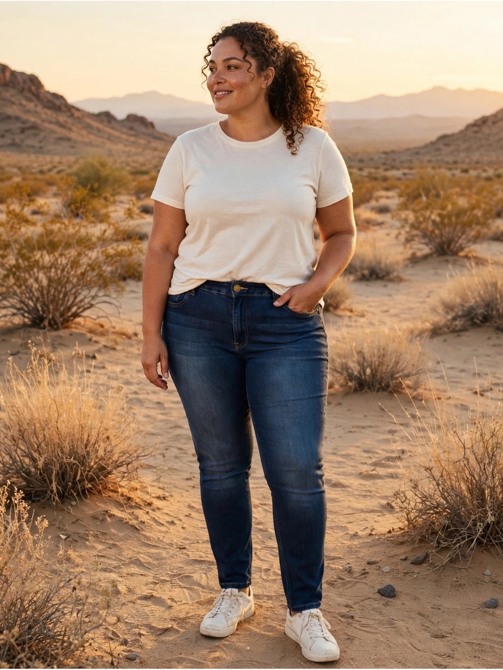 Woman Within Plus Size Dark Wash Skinny Jeans